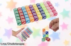Diversión asegurada con pack de 50 dados acrílicos coloridos, perfectos para juegos y manualidades: aprovecha este chollazo antes de que se agoten. ¡No te quedes sin ellos!