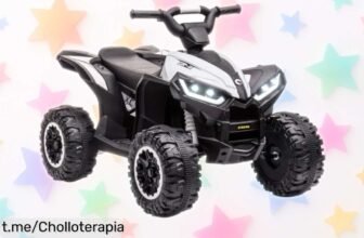 Divertido coche eléctrico HOMCOM para peques de 3 a 5 años, arranque suave y luces que lo hacen único; aprovecha esta bajada de precio antes que se acabe la diversión.