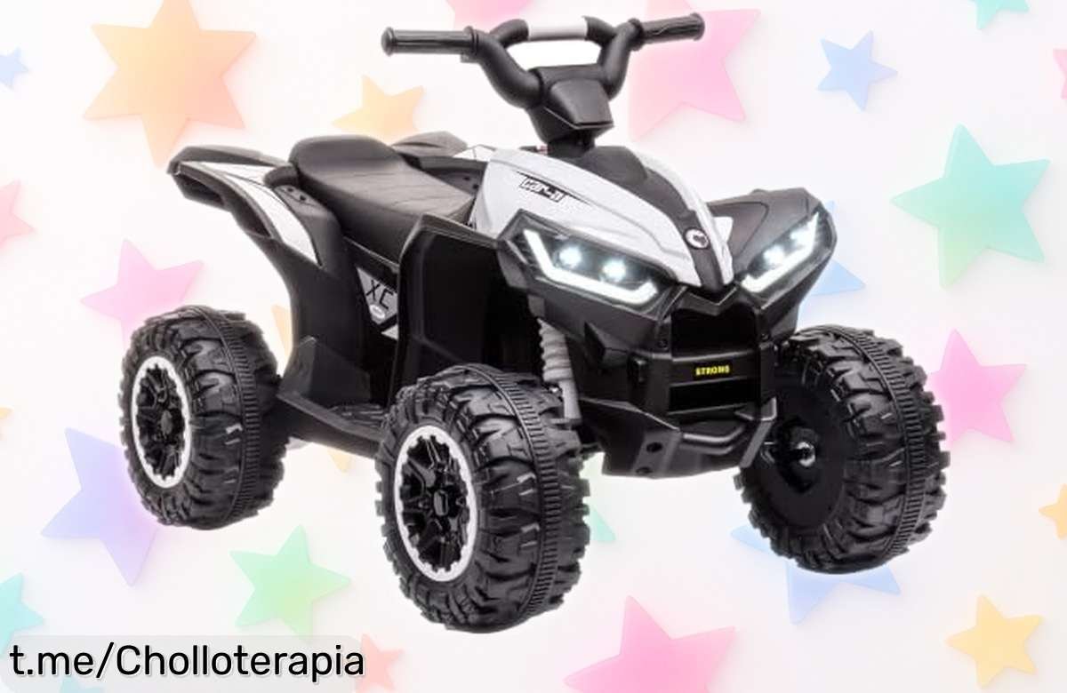Divertido coche eléctrico HOMCOM para peques de 3 a 5 años, arranque suave y luces que lo hacen único; aprovecha esta bajada de precio antes que se acabe la diversión.