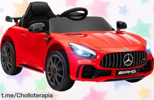 Divertido coche eléctrico Mercedes Benz AMG GTR para niños: ¡ahora con un precio de escándalo que hará sonreír a tus peques! No esperes y regálales la aventura ya.