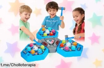 Divertido juego interactivo Hoppa para 3 jugadores que hará reír a los peques mientras compiten; ¡aplica el cupón y llévatelo a precio de risa antes que se agote!