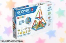 Diviértete creando en 3D con el juego de construcción magnético Geomag Color Panels Recycled, ahora a un precio increíble que hará volar la imaginación de tus peques.