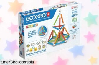 Diviértete creando en 3D con el juego de construcción magnético Geomag Color Panels Recycled, ahora a un precio increíble que hará volar la imaginación de tus peques.