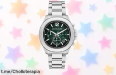 Elegante reloj de hombre Michael Kors Sage con cronógrafo y correa de acero resistente, ¡ofertón a precio loco que no puedes dejar escapar!