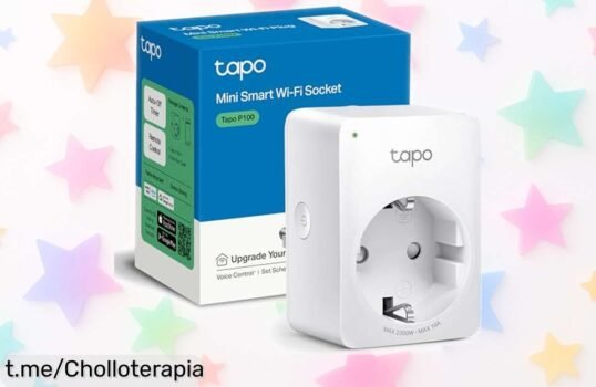 Enchufe inteligente WiFi Tapo P100 al mejor precio: controla tu hogar desde el móvil y olvídate de complicaciones, ¡aprovecha este super chollo ya!