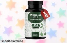 Energiza tu día con el pack de 400 comprimidos de vitamina B12 y ácido fólico, ahora a un precio loco que hará sonreír a tu bolsillo. ¡No te quedes sin él!