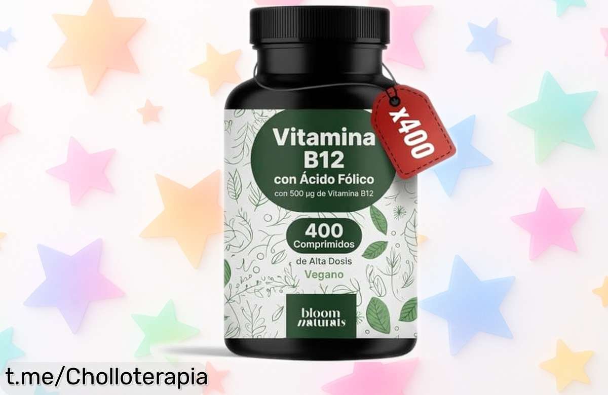 Energiza tu día con el pack de 400 comprimidos de vitamina B12 y ácido fólico, ahora a un precio loco que hará sonreír a tu bolsillo. ¡No te quedes sin él!
