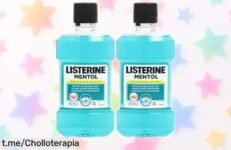 Enjuague bucal Listerine Mentol en pack de 2, ¡un ofertón que elimina el mal aliento y cuida tus dientes! No te quedes sin él, dale a tu sonrisa lo que merece.