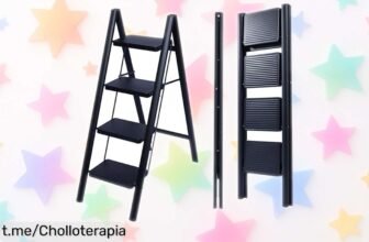 Escalera plegable de 4 peldaños UZIRO en oferta: aprovecha el super chollo y eleva tu seguridad en casa, cocina u oficina antes que se acabe. ¡Cómprala ya!