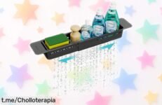 Estante de drenaje telescópico NiHome, el aliado perfecto para cualquier rincón y a un precio de ganga que te hará sonreír. ¡Aprovecha esta oportunidad única antes de que se acabe!