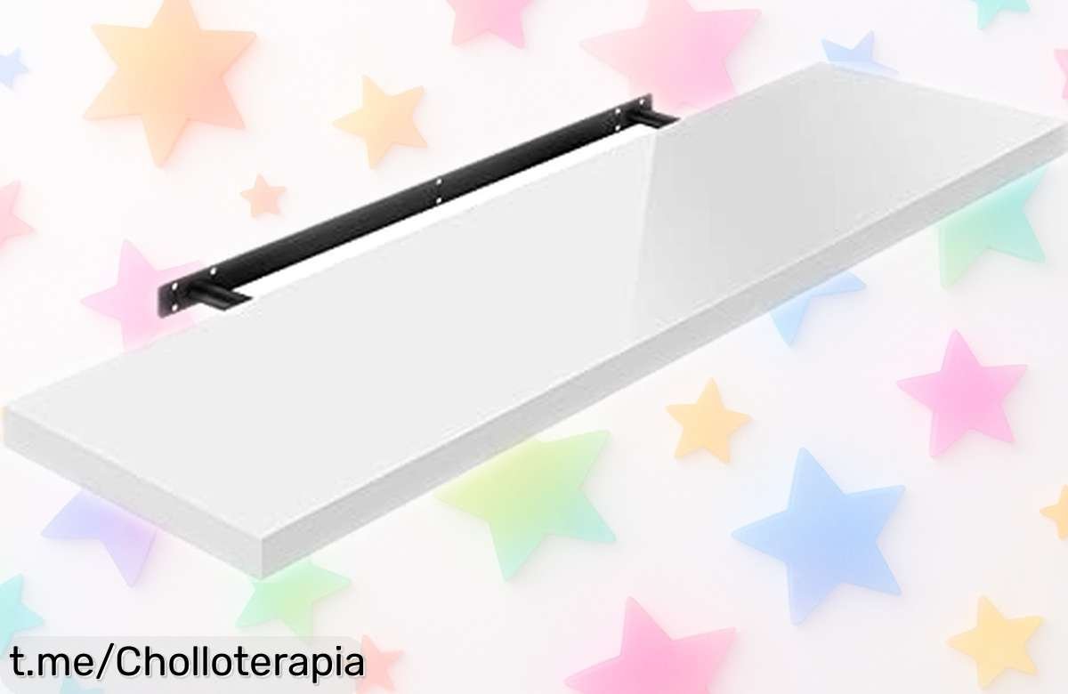 Estante de pared flotante WOLTU RG9483ws: haz tu espacio único y organizado, aguanta hasta 15 kg. ¡Aprovecha este ofertón y dale un toque especial a tu hogar ya!