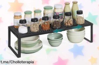 Estantería extensible SONGMICS para cocina a precio de locura, organiza tu espacio con estilo moderno y haz que cada rincón brille ¡No te quedes sin la tuya!