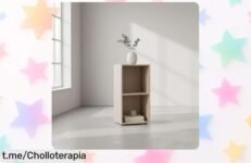Estantería modular de madera MOBLEKIT para dar onda a cualquier rincón, ahora con un precio regalado que no querrás dejar escapar. ¡Haz tu espacio único hoy mismo!