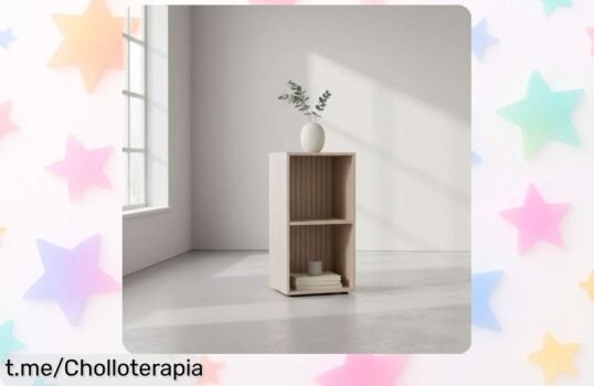 Estantería modular de madera MOBLEKIT para dar onda a cualquier rincón, ahora con un precio regalado que no querrás dejar escapar. ¡Haz tu espacio único hoy mismo!