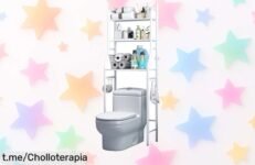 Estantería para baño Mi Ko Mi Ka: optimiza tu espacio con 3 baldas ajustables, resistente al agua y a precio loco. ¡No dejes escapar este ofertón que transforma tu hogar!