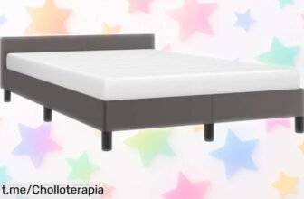 Estructura de cama vidaXL con cabecero en cuero sintético, superchollo resistente y fácil de limpiar; ¡tu oportunidad para un dormitorio más ordenado ya!