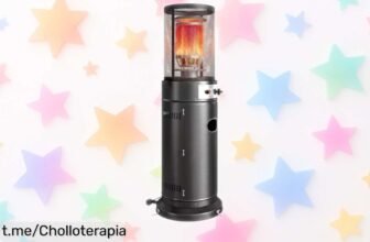 Estufa de gas para terraza Outsunny con ruedas: ¡calienta tus noches y aprovecha esta oferta única a un precio rebajado que no querrás dejar pasar!