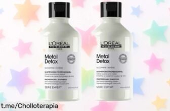 Fantástico pack de 2 champús Metal Detox de L’Oréal Professionnel, ¡pump-up tu melena por un precio increíble y dale brillo a lo que más quieres!