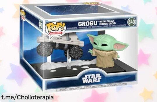 Figura Funko Pop! Moments de Mandalorian: decora tu rincón friki con Grogu y su ratón ¡y llévate este chollo a un precio que dejará boquiabiertos!