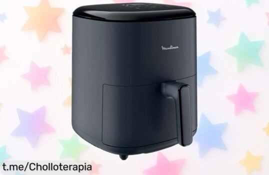 Freidora de aire Moulinex Easy Fry Max de 5 litros a precio regalado para disfrutar fritos sanos sin líos: ¡cocina rico y date un gusto ya!