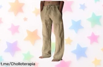 Frescos y prácticos pantalones de lino y algodón Litthing para hombre a un precio regalado; no dejes pasar este super chollo que hará brillar tus días.