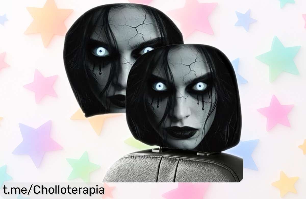 Fundas para reposacabezas de coche con diseño horror, el detalle original que estaba caro y ahora está a precio regalado, ¡no dejes pasar esta oferta única!