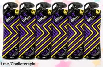 Gélido pack de 6 geles energéticos con cafeína y electrolitos a precio loco, disfruta de energía máxima para correr o pedalear sin parar. ¡No te lo pierdas!