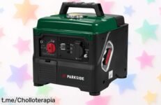 Generador eléctrico inverter PARKSIDE 800W, ligero y silencioso, ahora a un precio de ganga que hará brillar tus momentos especiales. ¡No esperes más para aprovecharlo!