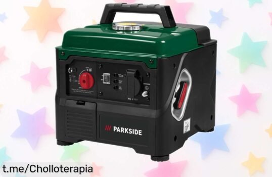 Generador eléctrico inverter PARKSIDE 800W, ligero y silencioso, ahora a un precio de ganga que hará brillar tus momentos especiales. ¡No esperes más para aprovecharlo!