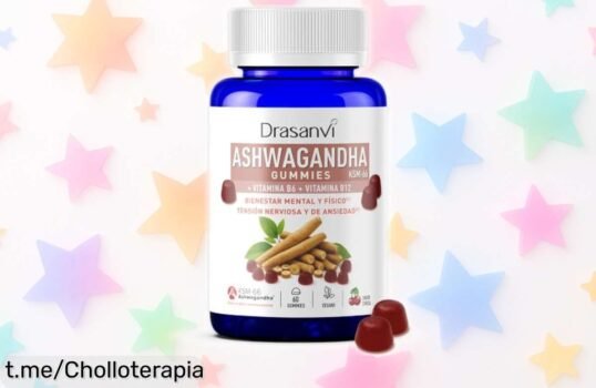 Gominolas de Ashwagandha KSM66 Drasanvi: recarga tu energía y controla el estrés con este pack de 60 unidades a un precio tirado, ¡no te quedes sin ellas y siente la ventaja!