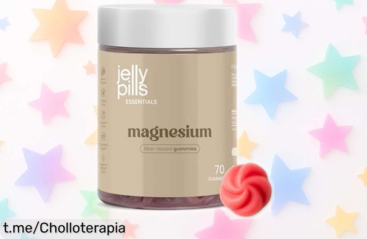 Gominolas veganas Jelly Pills con magnesio y B6: energía al instante en 70 deliciosas unidades a un precio loco, despídete del cansancio y aprovecha este super chollo ya.