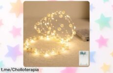 Guirnalda de luces con perlas y 20 LED a pilas: el precio irreal que transformará cualquier rincón en algo mágico, ¡no te lo pierdas!