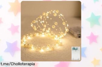 Guirnalda de luces con perlas y 20 LED a pilas: el precio irreal que transformará cualquier rincón en algo mágico, ¡no te lo pierdas!