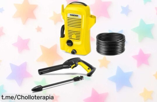 Hidrolimpiadora Karcher K2 compacta para dejar todo reluciente sin esfuerzo, ¡consíguela a un precio de ganga que no se repite! Limpieza fácil y rápida al alcance de todos.
