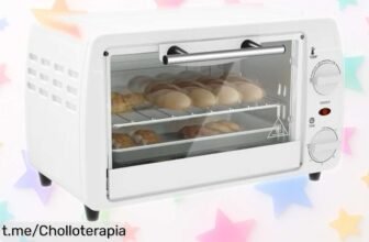 Horno eléctrico de sobremesa HOMCOM 10L con precio de escándalo, fácil uso para tus pizzas y más. No te pierdas esta oferta increíble antes que se acabe, ¡cocina como un pro!