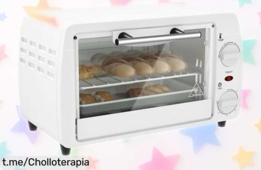 Horno eléctrico de sobremesa HOMCOM 10L con precio de escándalo, fácil uso para tus pizzas y más. No te pierdas esta oferta increíble antes que se acabe, ¡cocina como un pro!