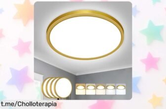 Ilumina tu hogar con este pack de 4 plafones LED redondos que cambian de color a un precio regalado, ¡no te lo pierdas y transforma tus espacios!