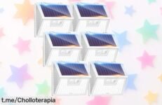 Ilumina tu jardín con el pack de 6 luces solares Kolpop: chollazo con 140 LED y sensor de movimiento, ¡tu terraza brillará como nunca por un precio increíble!