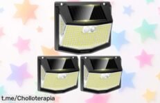 Ilumina tu jardín con la espectacular luz solar TECKNET de 248 LEDs, una oferta brutal que hará brillar tus noches por un precio inesperado y lleno de sorpresas.