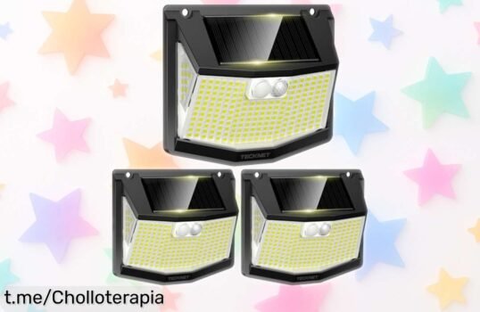 Ilumina tu jardín con la espectacular luz solar TECKNET de 248 LEDs, una oferta brutal que hará brillar tus noches por un precio inesperado y lleno de sorpresas.