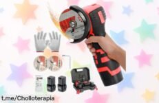 Impactante mini amoladora a batería con 2 pilas de 2000mAh, la herramienta perfecta que necesitabas para tus proyectos ¡No te pierdas este chollazo y hazlo fácil!