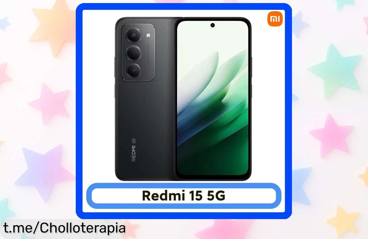Impactante móvil Redmi 15 5G con pantalla gigante a 144Hz, batería duradera y cámara de 50MP ahora a un precio increíble que no podrás dejar pasar. ¡Despierta tu creatividad ya!