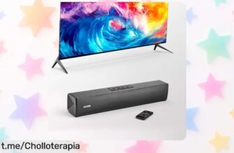 Impresionante barra de sonido VEVOR de 80 W con Bluetooth, HDMI y USB; ¡chollazo para crear tu cine en casa sin espacio y disfrutar cada momento al máximo!