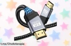 Impresionante cable HDMI 2.1 TEFLOTY para vivir la acción en ultra HD 8K y 4K, ¡rebajado de precio una locura! No dejes pasar esta oportunidad única para tus juegos y pelis.