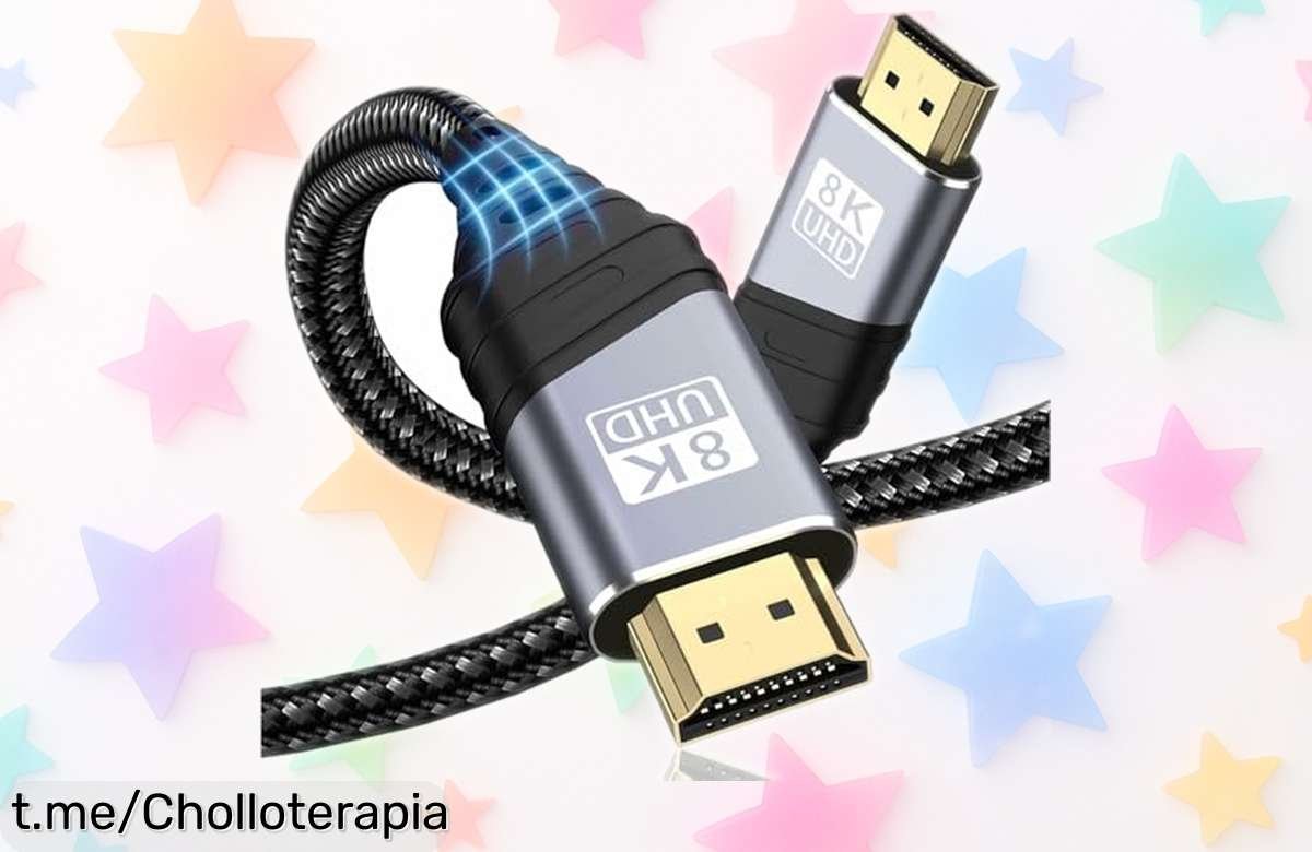 Impresionante cable HDMI 2.1 TEFLOTY para vivir la acción en ultra HD 8K y 4K, ¡rebajado de precio una locura! No dejes pasar esta oportunidad única para tus juegos y pelis.