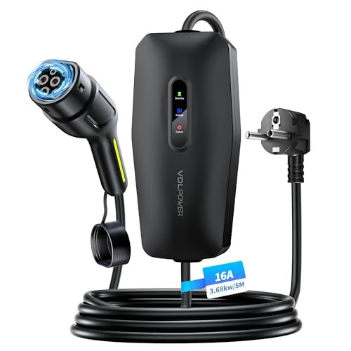 Impresionante cable de carga portátil para coche eléctrico VDLPOWERVP, oferta imperdible que te hará cargar donde quieras y cuando quieras, no te quedes sin el tuyo.
