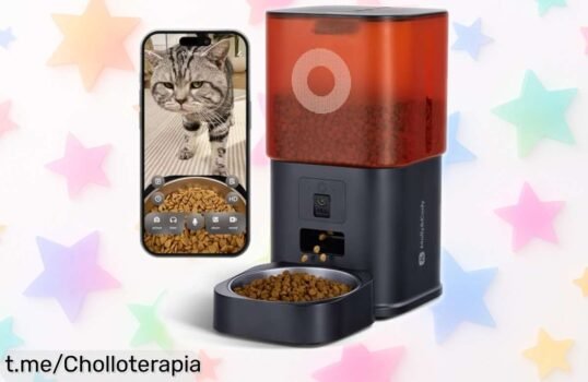 Impresionante comedero automático con cámara para gatos y perros pequeños, ¡rebajado y listo para cuidar a tu mascota mientras tú no estás! ¡No pierdas esta oportunidad única de verlo en acción!