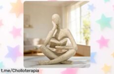 Impresionante estatua moderna del pensador, dale un aire elegante a tu espacio con este diseño único. ¡Aprovecha el precio de regalo antes que se acabe!