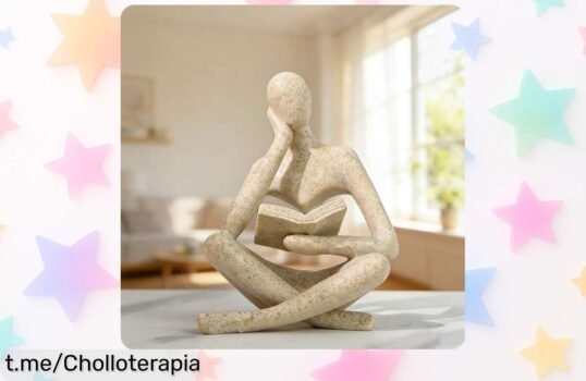 Impresionante estatua moderna del pensador, dale un aire elegante a tu espacio con este diseño único. ¡Aprovecha el precio de regalo antes que se acabe!