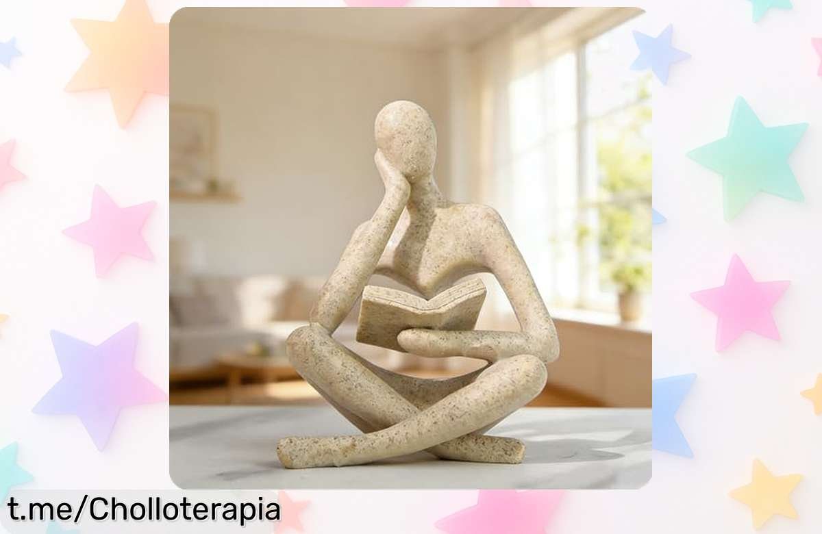 Impresionante estatua moderna del pensador, dale un aire elegante a tu espacio con este diseño único. ¡Aprovecha el precio de regalo antes que se acabe!